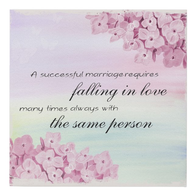 Falling In Love Faux Canvas Print (Front)