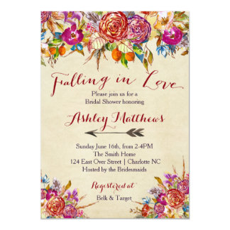falling in love wedding invitations