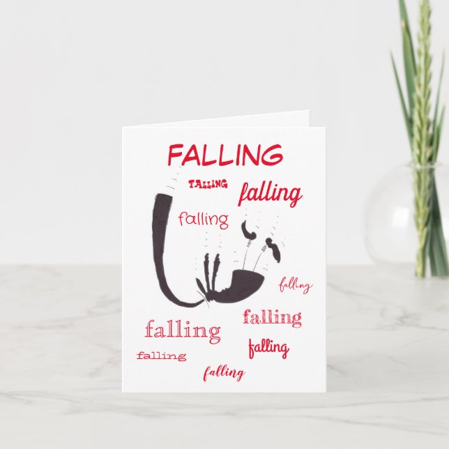 Falling In Love Valentine's Card (Front)