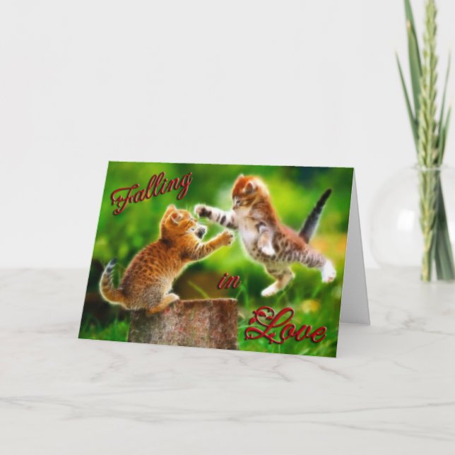 Falling in Love, Valentine's Day Holiday Card (Front)