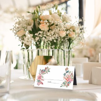 Falling In Love Watercolor Floral Wedding