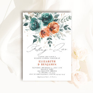 Falling in Love Whimsical Wedding Bridal Shower Invitation