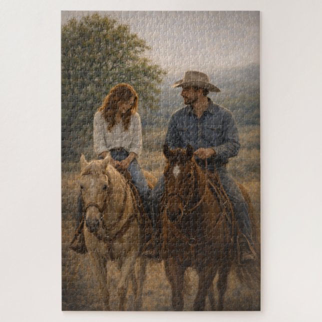 Falling in Stride | Western Horse Art | Puzzle (Vertical)