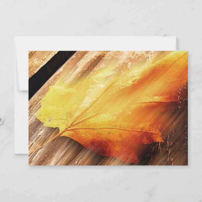 Falling Leaf Invitation (Front)