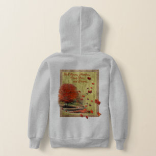 Falling Leaves Autumn Landscape Hoodie