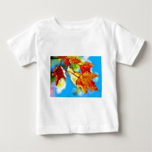 Falling Leaves Baby T_Shirt