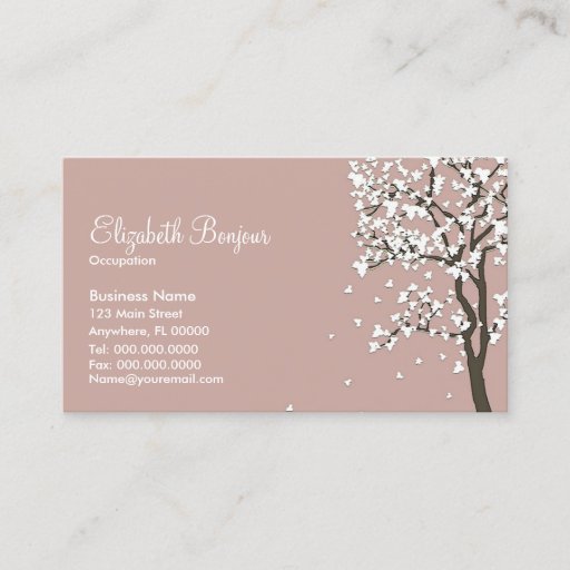 Customizable Falling Leaves ~ Business Cards