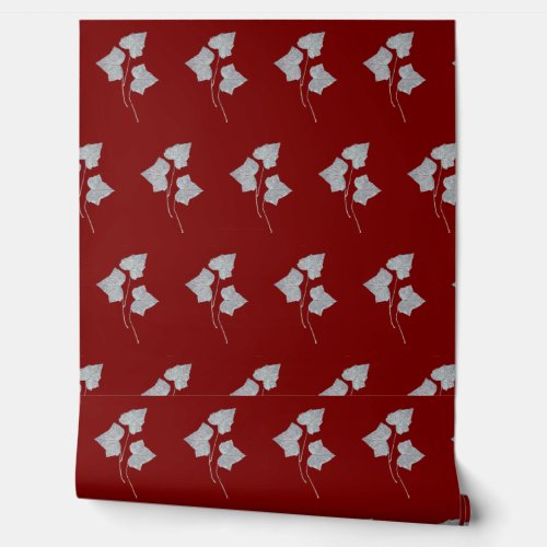 Falling Leaves Cinnamon Red Wallpaper Falling Leaves Cinnamon Red Wallpaper