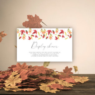 Falling leaves - Display shower Enclosure Card