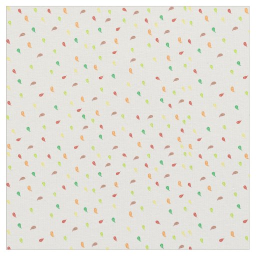 Falling Leaves Fabrics - White Fabric