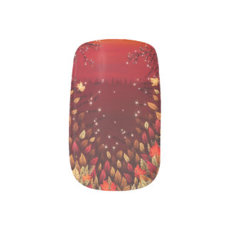 Falling Leaves Fantasy Fall Nails Minx Nail Art