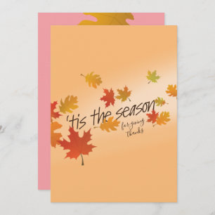 Falling Leaves Greeting Card