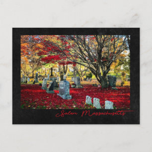 Falling Leaves in Salem, Massachusetts Postcard