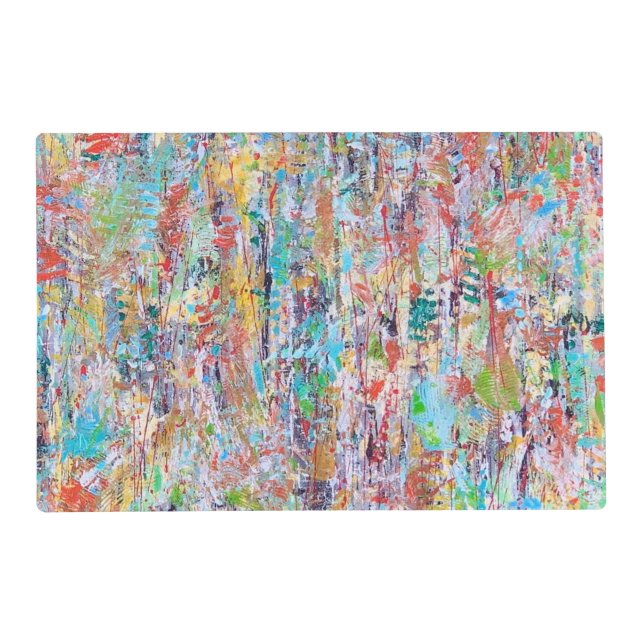 Falling Leaves Laminated Placemat (Front)