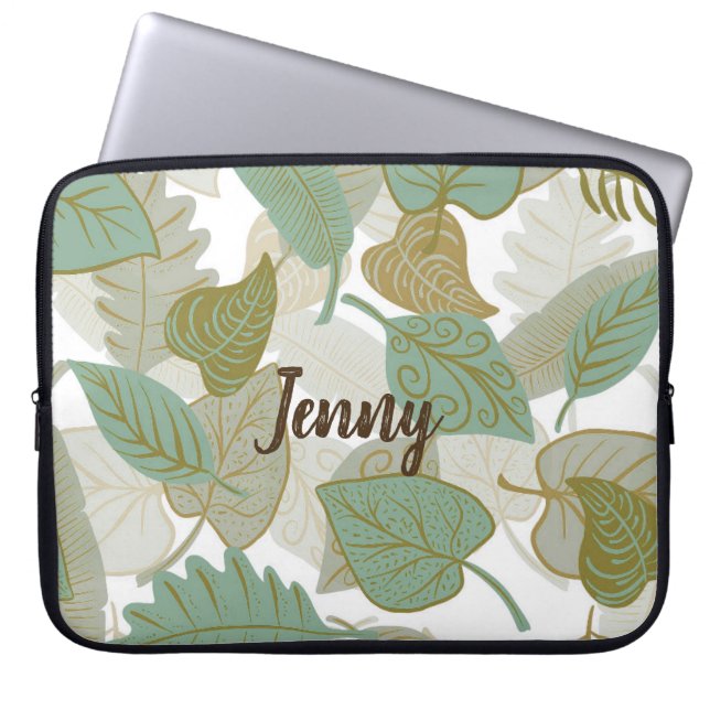 Falling Leaves Laptop Sleeve (Front)