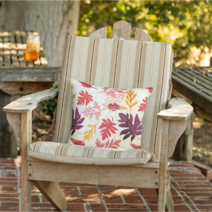 Falling leaves outdoor pillow