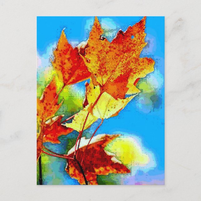 Falling Leaves Postcard (Front)