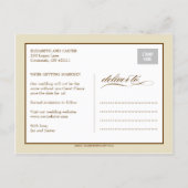 Falling Leaves Save The Date Card (Back)
