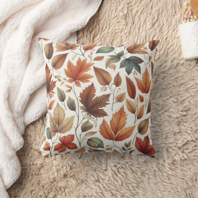 Falling leaves throw pillow (Blanket)