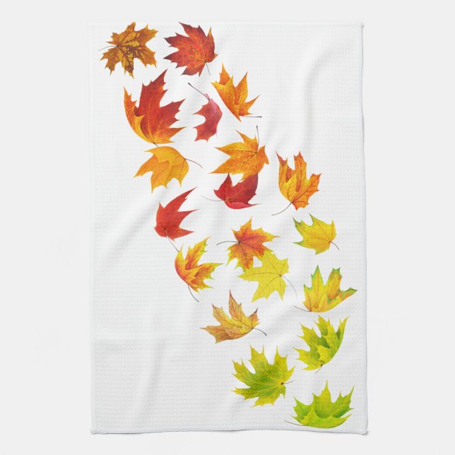 Falling leaves towel (Vertical)