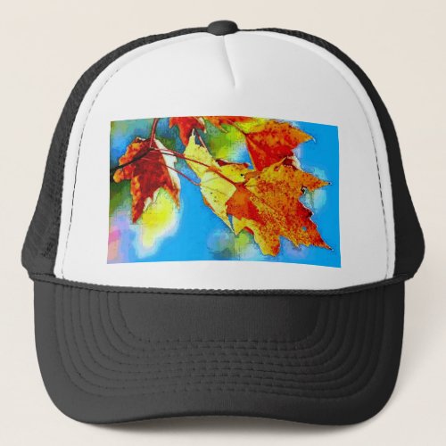 Falling Leaves Trucker Hat