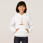 falling leaves vector white background  hoodie