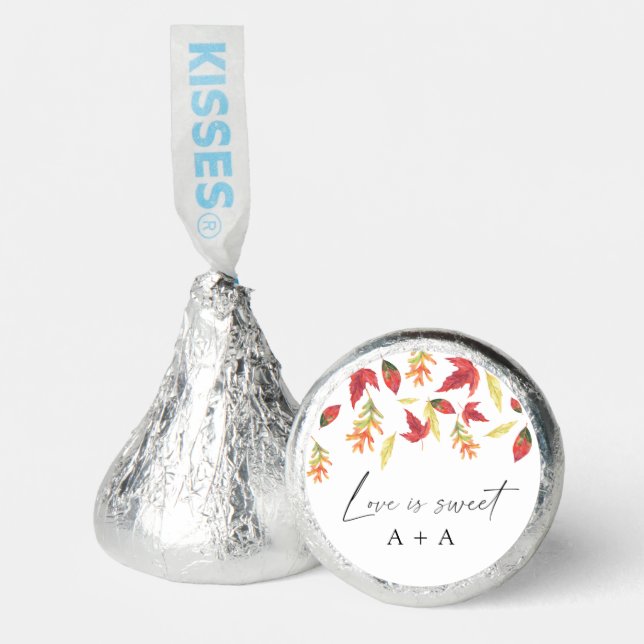 Falling leaves wedding shower  hershey®'s kisses® (Front)