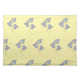 Falling Leaves Yellow Cloth Placemat