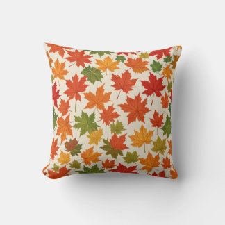 falling maple leaf pillows