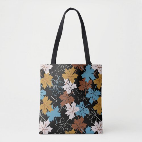 Falling Maple Leaves Autumn Pattern B Tote Bag