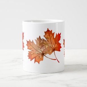 Falling Maple leaves for Autumn Home Decor Coffee Giant Coffee Mug