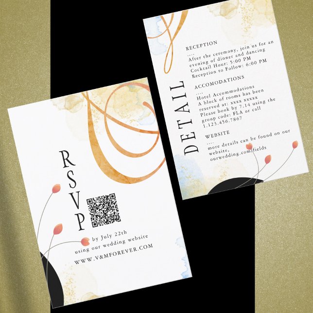 Falling Melody Poetic Watercolor Details Card (Creator Uploaded)