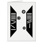 "Falling" Modern Art Card (5" x 7") (Front)