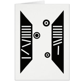 "Falling" Modern Art Card (5" x 7")