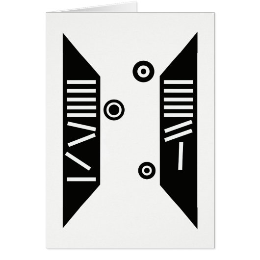 "Falling" Modern Art Card (5" x 7") (Front)