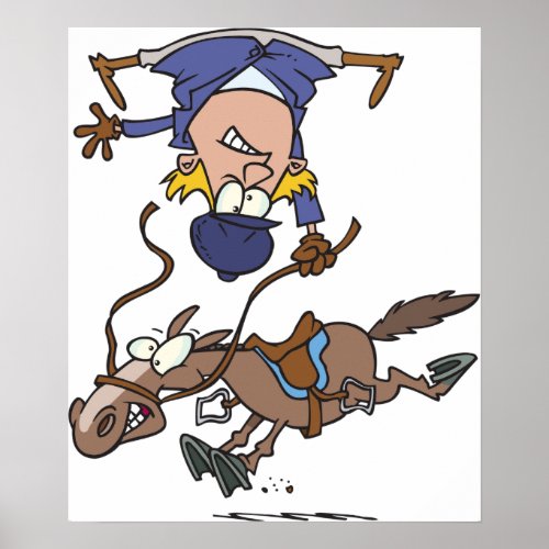 Falling Off A Horse Poster
