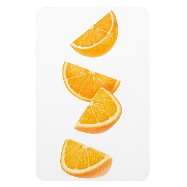 Falling orange pieces magnet (Vertical)