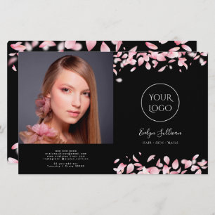 Falling petals bifold brochure