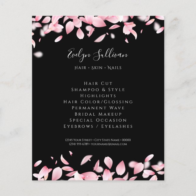 Falling petals flyer (Front)