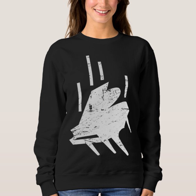 Falling  Piano Lessons Piano Player & Piano Teache Sweatshirt (Front)