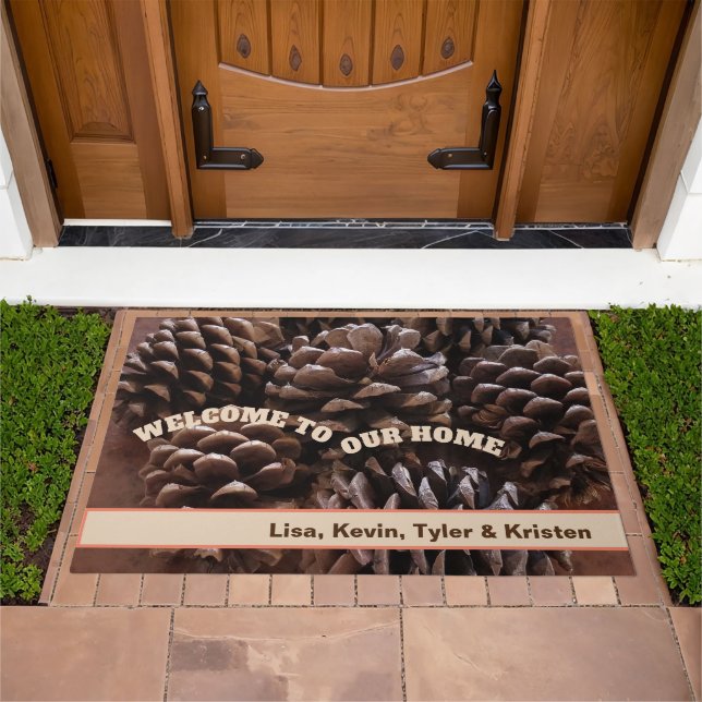 Falling Pine Cones Doormat (Outdoor)