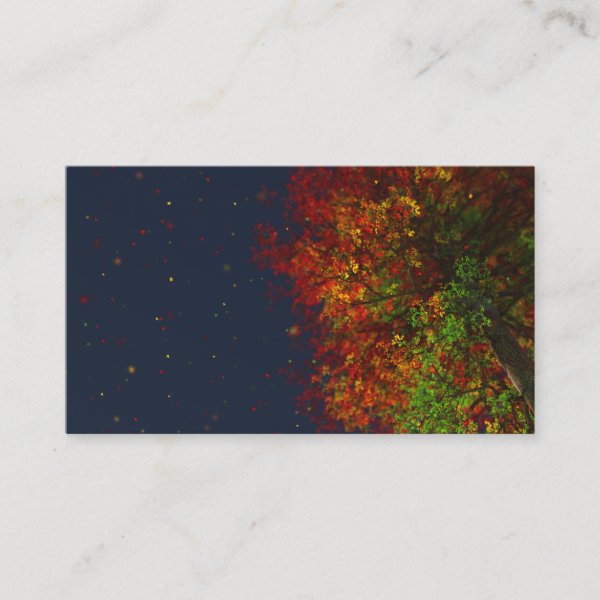 Falling Rainbow Bookmarks Business Card