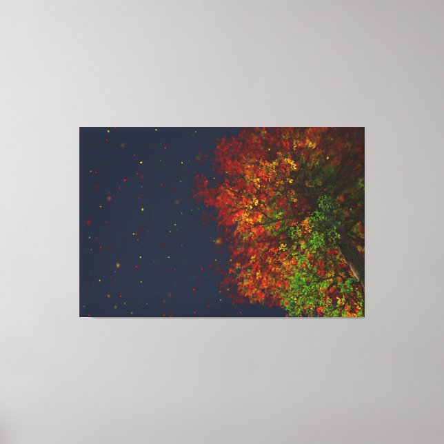 Falling Rainbow Canvas Print (Front)