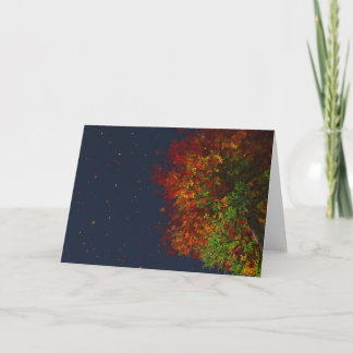 Falling Rainbow Card