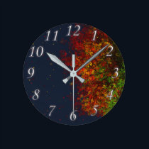 Falling Rainbow Clock