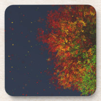 Falling Rainbow Cork Coasters