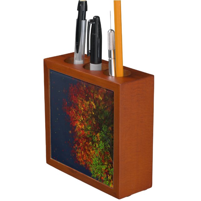 Falling Rainbow Desk Organizer (In Situ)