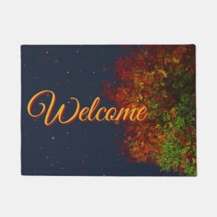 Falling Rainbow Doormat