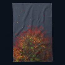 Falling Rainbow Kitchen Towel