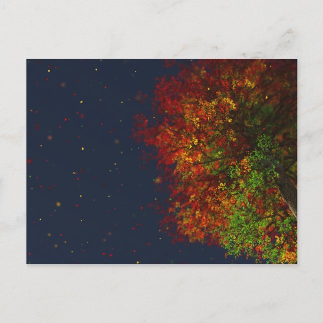 Falling Rainbow Postcard (Front)